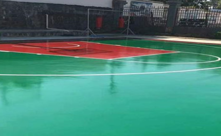 绍兴篮球场翻新地面